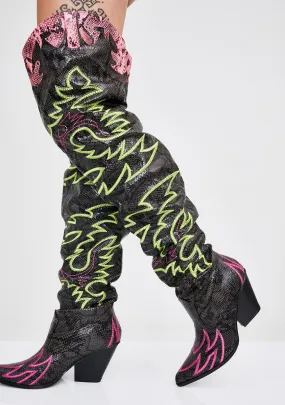 Atomic Love Bandit Cowgirl Boots