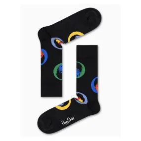 Beatles Bright Spot Black Sock