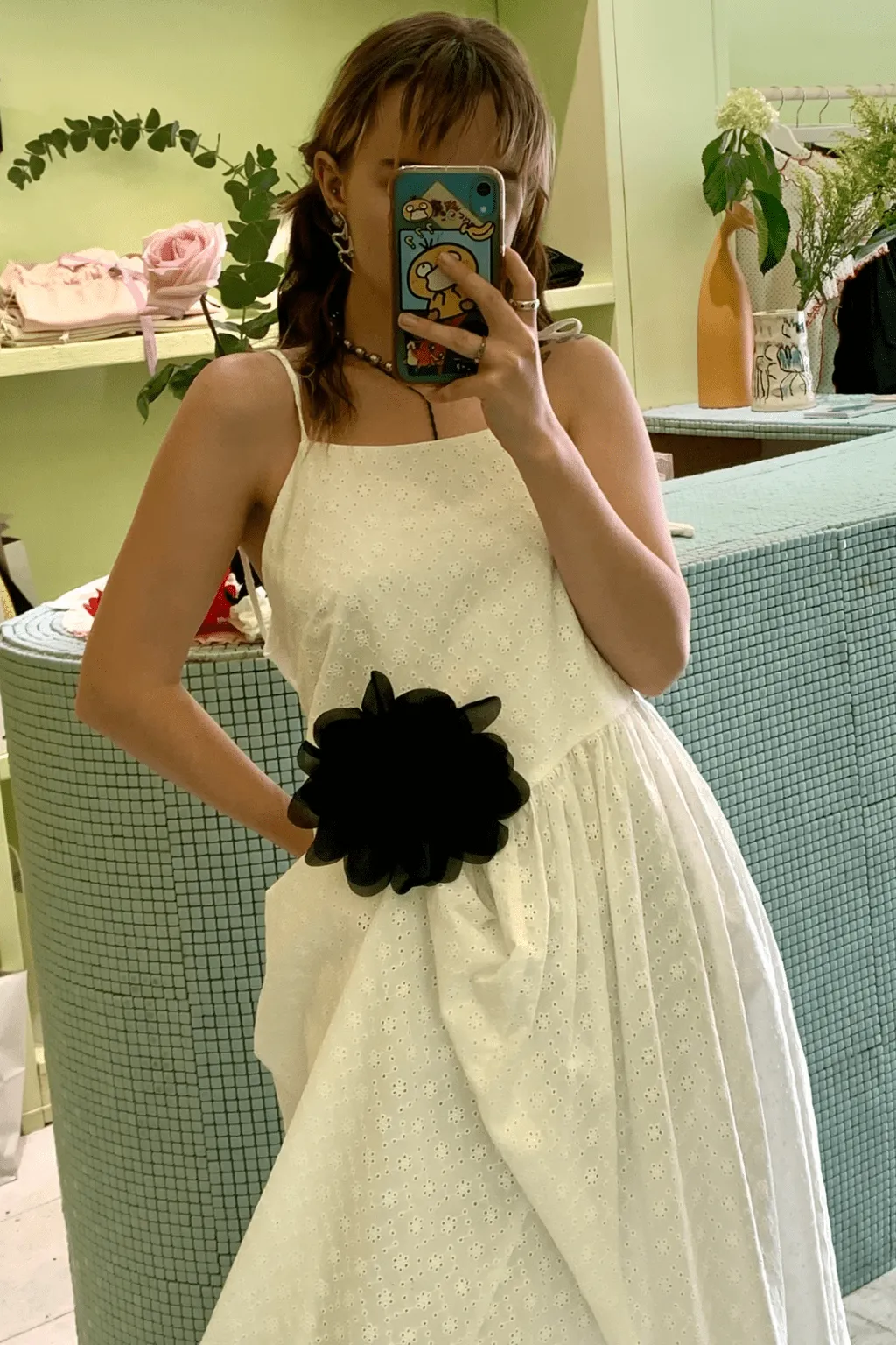 Black Flower Corsage