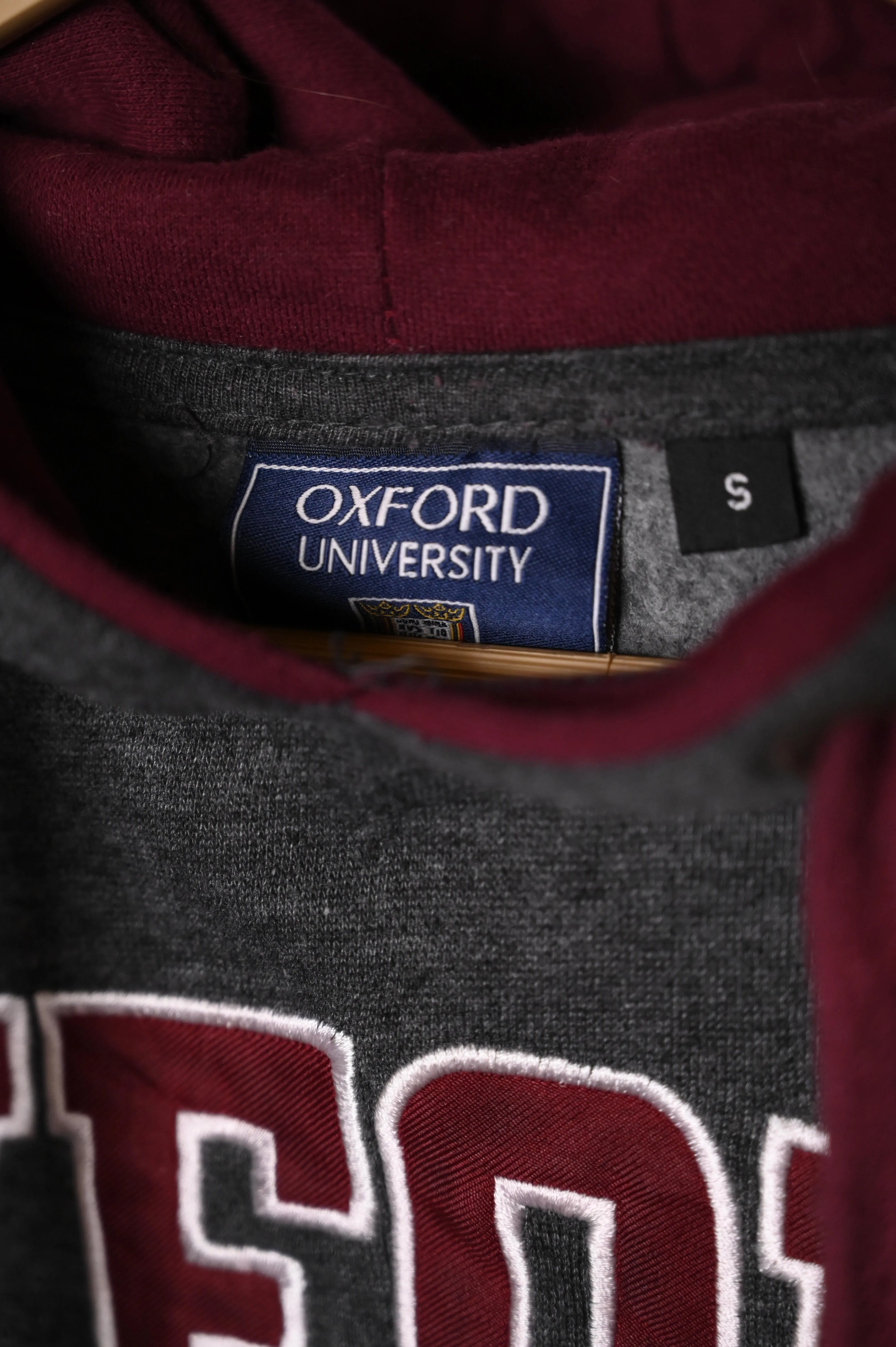 Oxford University Grey Hoodie (Small, Excellent Condition)