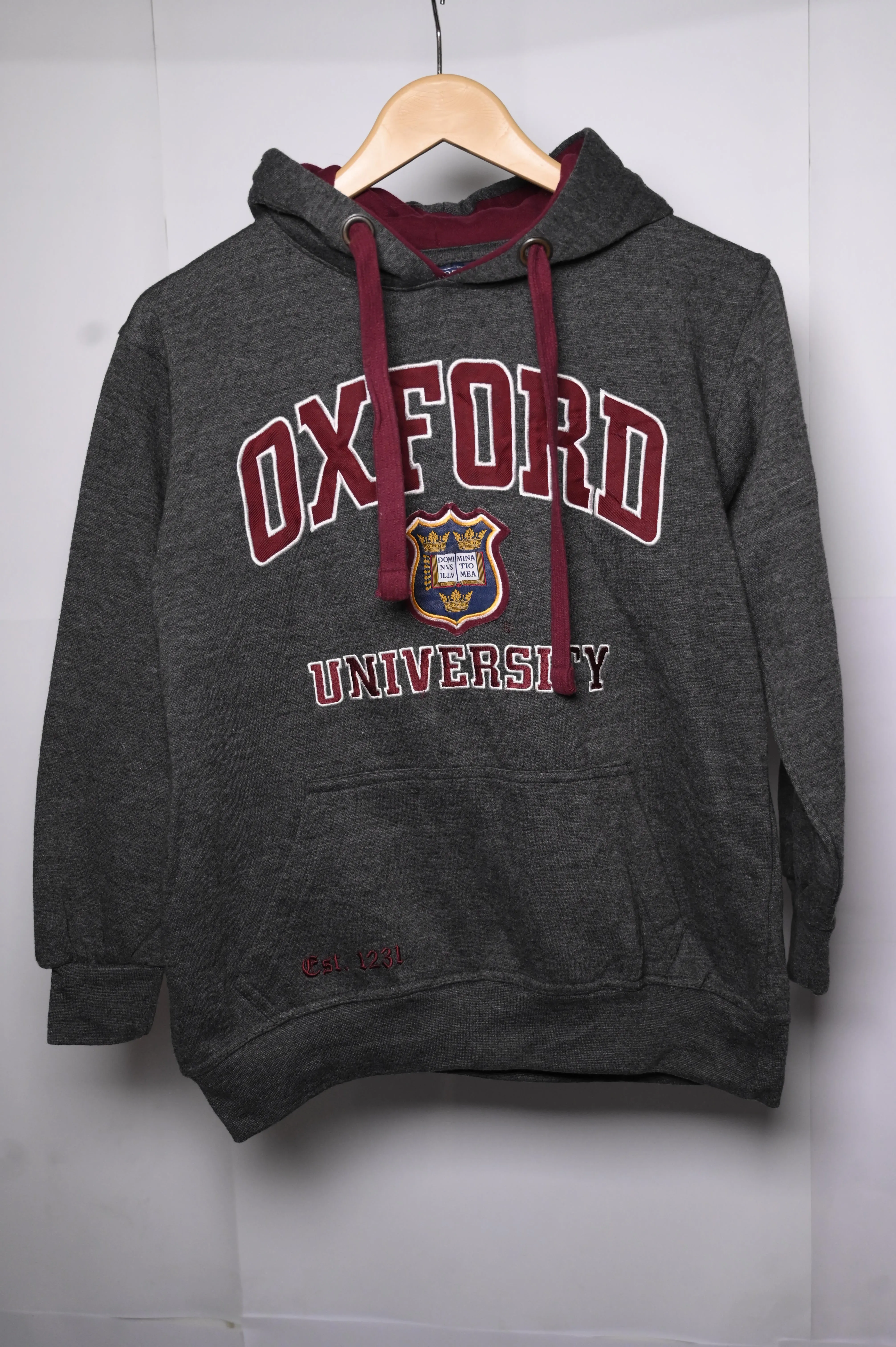 Oxford University Grey Hoodie (Small, Excellent Condition)