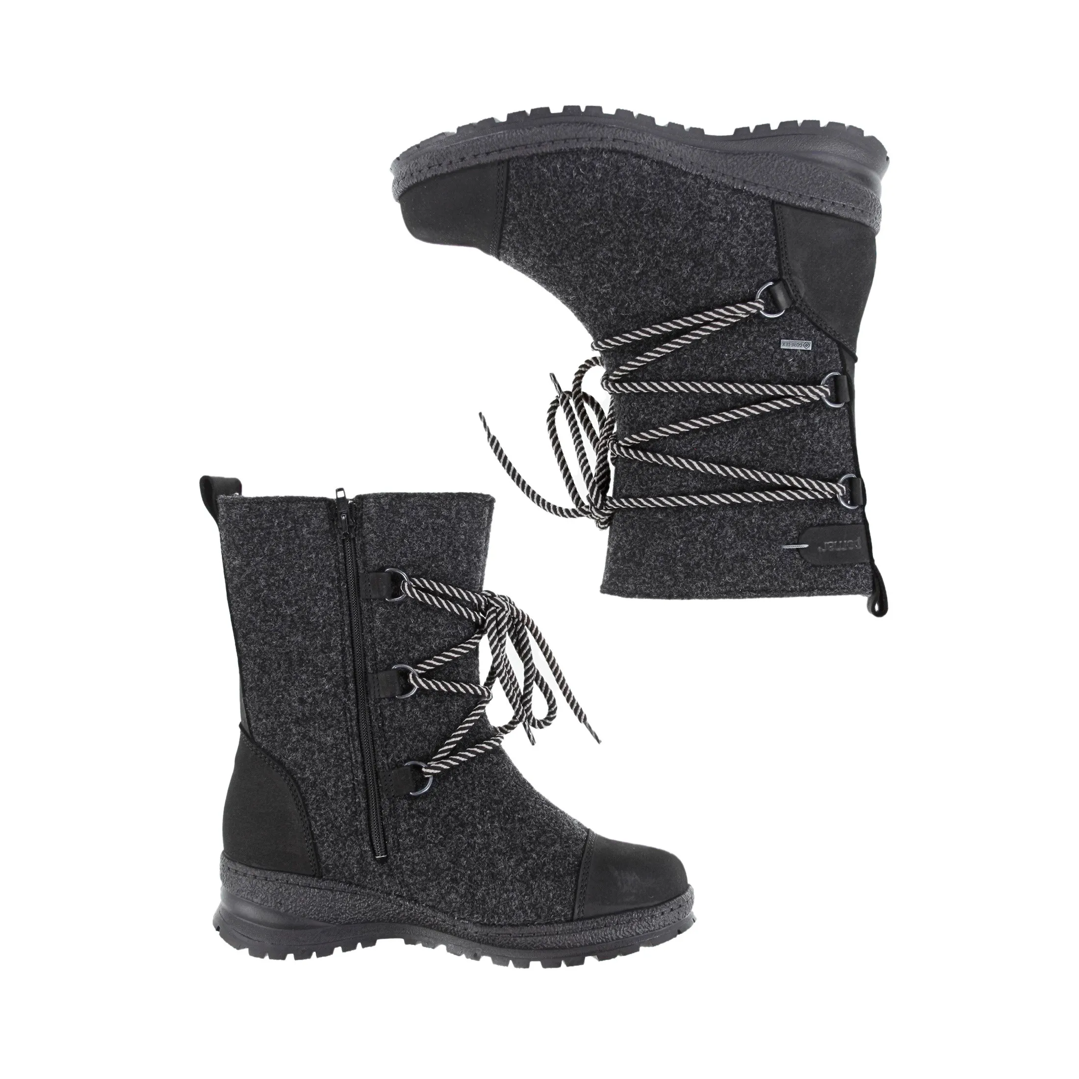 Pomar Women&#x27;s Koli XW GORE-TEX® Felt Boots Granite/Black | Buy Pomar Women&#x27;s Koli XW GORE-TEX® Felt Boots Granite/Black here | Outnorth